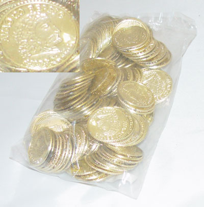 Shiny Gold Coins Bag